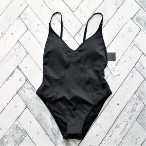 La Hearts Swim - Pac Sun LA Hearts Swimsuit Shiny Black One Piece La Hearts Swim - Pac Sun LA Hearts Swimsuit Shiny Black One Piece